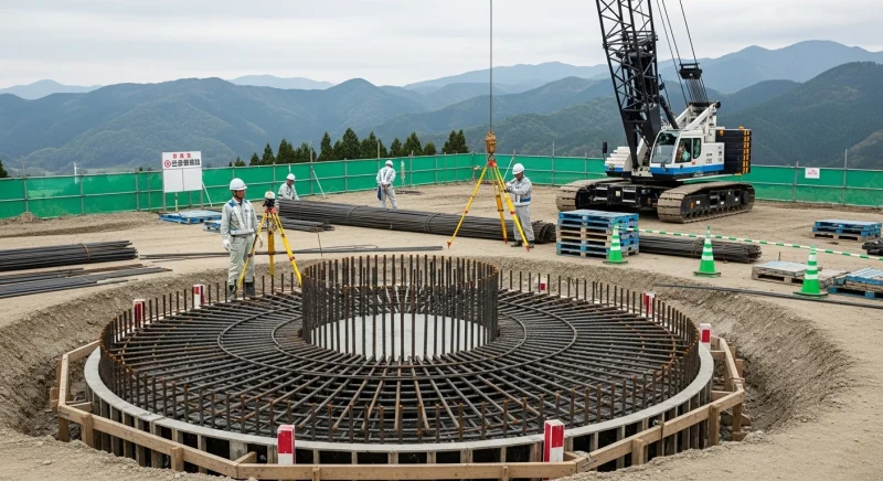 阿武隈風力発電所建設工事